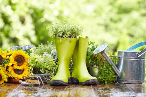 New patio and planting layout included in a garden makeover